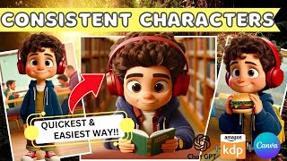 Create Consistent Characters for your Childrens Story Book in MINUTES EASIEST Method [upl. by Francois565]