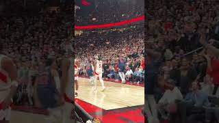 POV Joel Embiid GameWinning Shot In Toronto 👀 [upl. by Pacificia]