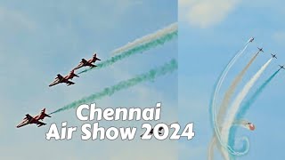 Chennai Air Show 2024 Indian Air Force Air Show [upl. by Bohlen]