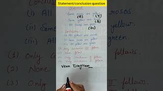 Statementconclusion queshorts explore trending sscreasoning logicalreasoning youtubessc2024 [upl. by Justen]