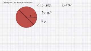 Pole koła o danym obwodzie [upl. by Cary]