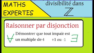 Divisibilité dans Z  Maths expertes  Raisonner par disjonction  impair et multiple de 4 [upl. by Hourihan]