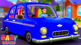 Wheels On The Taxi Vehicle Song for Children by Baby Toot Toot [upl. by Adnilram]