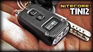 Мощный наключный фонарь с LED дисплеем Nitecore TINI 2 [upl. by Ahsoek]