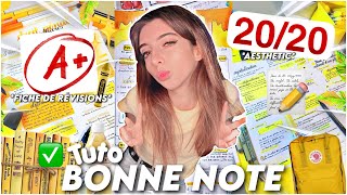 COMMENT AVOIR DE BONNES NOTES 2020 FICHES DE RÉVISIONS AESTHETIC ✅ [upl. by Aneem]