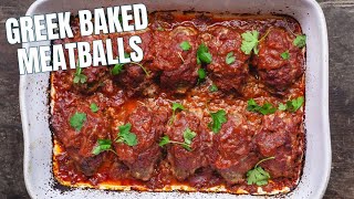 Soutzoukakia JUICIEST Greekstyle baked meatballs in the BEST Sauce [upl. by Evin]