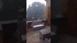 11 July 2024  Aveyron France  Heavy rain and hailstorm [upl. by Anyahs]