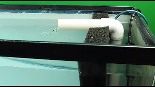 HOW TO easy DIY aquarium filter  Hamburg Mattenfilter  sponge filter TUTORIAL [upl. by Asiruam193]