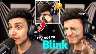 TRIGGERED INSAAN  Intense Try Not To Blink Challenge😧  Funniest live stream moments [upl. by Shel]