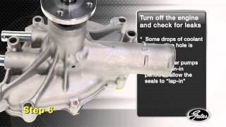 Gates Cooling System Part 3 Water Pump Installation [upl. by Webster267]