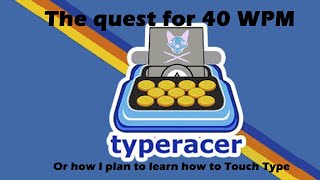 TypeRacer  the Quest for 40WPM  the first 100 races [upl. by Anawk956]