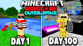 I Survived 100 Days in Outer Space on Minecraft Heres What Happened [upl. by Alfredo]