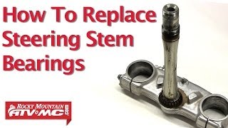 Motorcycle Steering Stem Bearing Replacement [upl. by Atauqal]