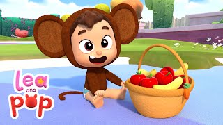 Lea and Pops Apples and Bananas Song 🔤 Baby Songs amp Nursery Rhymes with Lea and Pop [upl. by Valry]