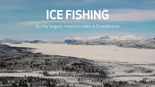 Ice fishing on Lake Torneträsk [upl. by Anotal]