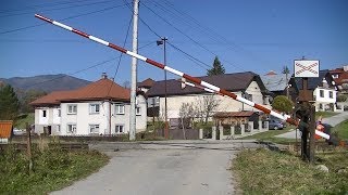 Spoorwegovergang Závadka nad Hronom SK  Railroad crossing  Železničné priecestie [upl. by Aelahs600]