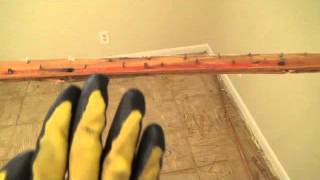 The easiest way to remove old carpet tack strip [upl. by Plusch]