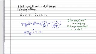 Orthogonal Projection Example [upl. by Yellek919]