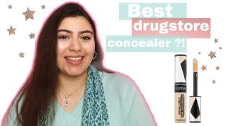 Loreal infallible concealer review  رأيي في كونسيلر لوريل انفاليبل [upl. by Alida623]