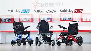 Carrozzine elettriche pieghevoli  Prodotti per la Mobilità della linea Mobility by Moretti [upl. by Sholeen]