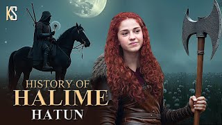 Halime Hatun Real History  Who is Halime Hatun in Osman Series [upl. by Nuawed]