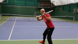 Sasha tennis  Testing Wilson Pro Staff RF 97 V130 Autgraph 340g [upl. by Letha184]