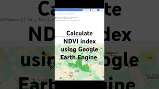 How to calculate NDVI index using Google Earth Engine education science [upl. by Dionne540]