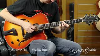 Comins GCS161 Violin Burst Archtop Guitar [upl. by Furmark753]