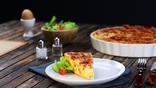 Bauernfrühstück Rezept mal anders ein super einfacher Pie mit krossem Bacon [upl. by Renat902]