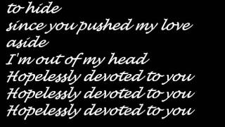 Grease Olivia Newton John  Hopelessly Devoted To You Lyrics [upl. by Hsirap621]