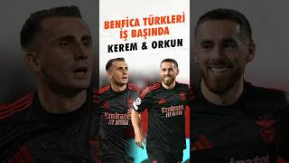 Benfica Kızılyıldız Maçında Goller Orkun ve Keremden keremaktürkoğlu orkunkökçü benfica [upl. by Nylzaj]