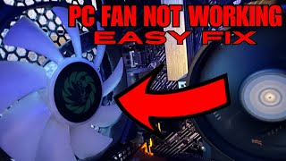 PC Fan Not Spinning EASY FIX [upl. by Pavior]