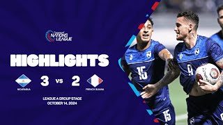 Nicaragua vs French Guiana  202425 Concacaf Nations League [upl. by Fine]