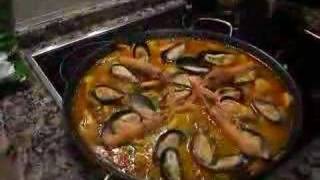 El primero video del preparo de una paella en youtube 11 años [upl. by Ishmael]