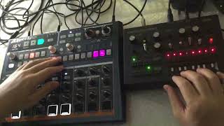 Drumbrute impact 32 Monotribe [upl. by Atsocal]