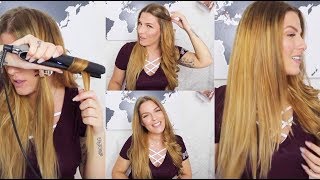 LOCKEN amp GLÄTTEN mit ghd Glätteisen HAIR TUTORIAL easy amp schnell [upl. by Oninrutas]