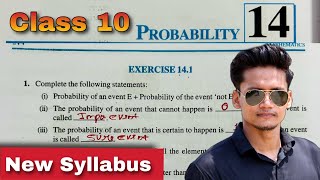 Ex 141 Q1 to Q15 Class 10  Probability  Class 10 NCERT  Ex 141 New Syllabus CBSE Rajmith study [upl. by Ainuj]