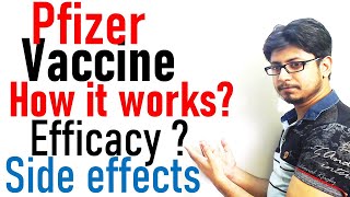 Pfizer vaccine covid  How it works efficacy and side effects [upl. by Hctim]