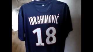 Maillot PSG IBRAHIMOVIC 20122013 [upl. by Innaig]