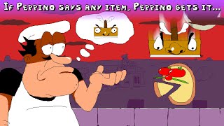 Pizza Tower but if Peppino Thinks any item Peppino get it [upl. by Eserehc]