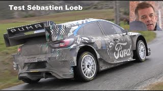 Test Rallye Monte Carlo 2022 New Ford Puma Hybrid WRC Sébastien Loeb [upl. by Aihsenad]