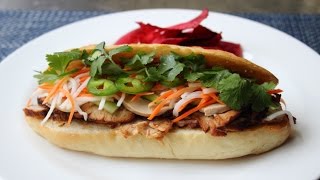 Banh Mi Sandwich  How to Make a Bánh Mì VietnameseStyle Sandwich [upl. by Lerrad]