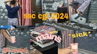 ssc cgl 2024 vloglife update mains 2024 preparation ssc sscstudyroutine ssccgl2024 [upl. by Merrow232]