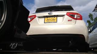 2009 Subaru WRX STI Hatchback w straight pipe Invidia N1 exhaust [upl. by Nauhs]