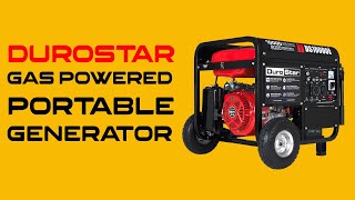 DuroStar DS10000E Gas Powered Portable Generator [upl. by Rambow]