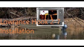 Lowrance Hook27 Installation on Express Jon Boat [upl. by Mulderig421]