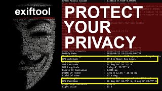 Exiftool  Protect Your Privacy  Remove Metadata From Photos [upl. by Brown]