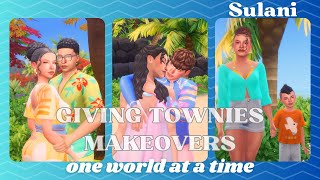 Giving Sims townies makeovers one world at a time Sulani [upl. by Jarrod]