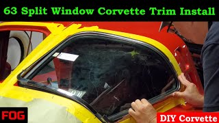 1963 Split Window Corvette Rear Window Trim Installation [upl. by Stubbs859]