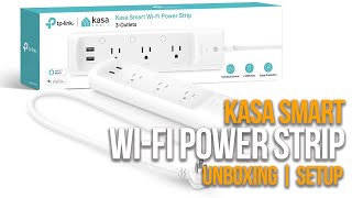 TPLink KP303 KASA SMART POWER STRIP  Unboxing and Setup [upl. by Anitsuj]